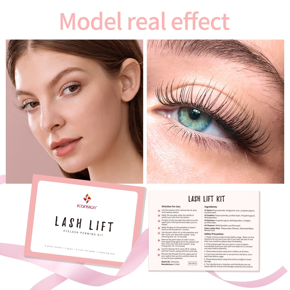 Dropshipping ICONSIGN Lash Lift Kit Lifiting Eyelash - SILK RD