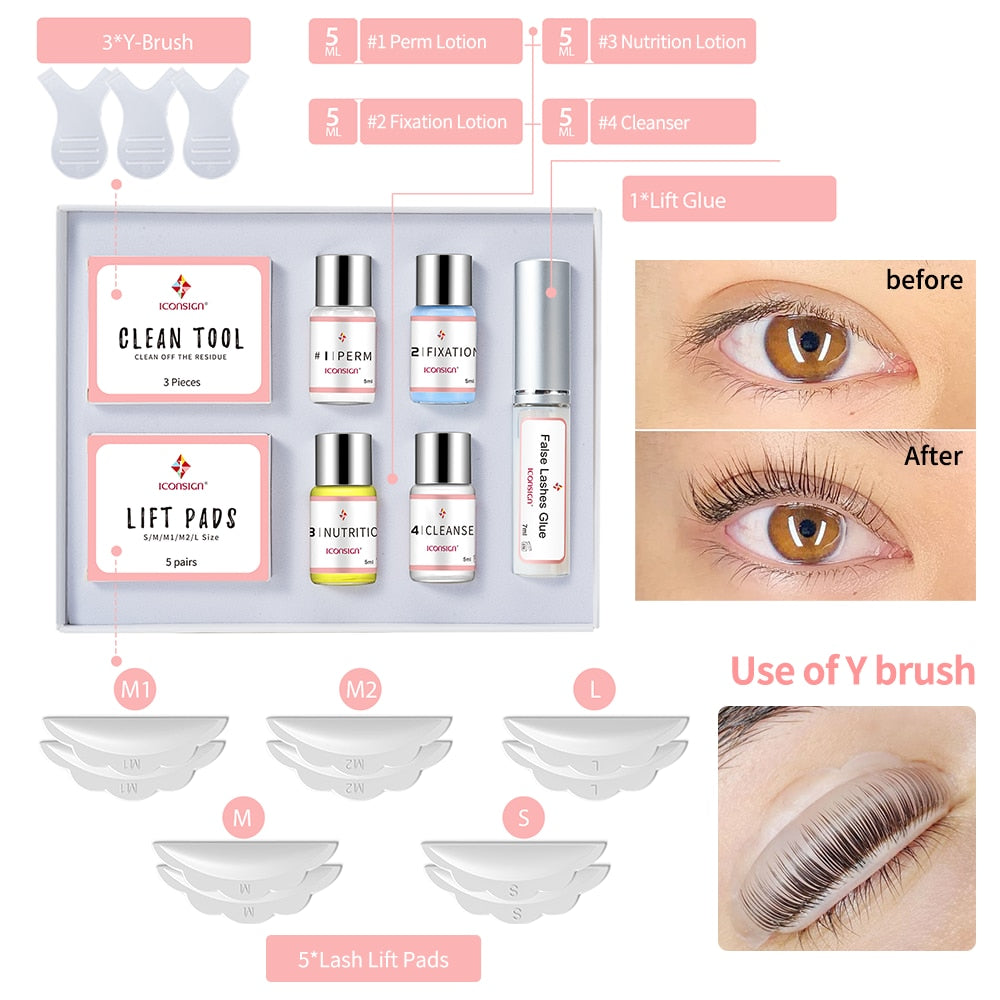 Dropshipping ICONSIGN Lash Lift Kit Lifiting Eyelash - SILK RD